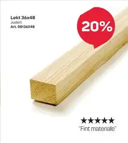 Byggmax Lekt 36x48 tilbud