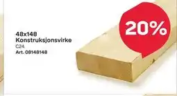 Byggmax 48x148 Konstruksjonsvirke tilbud
