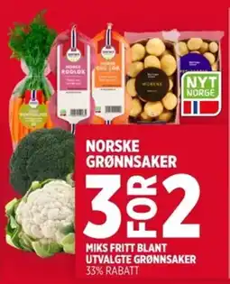Meny Grønnsaker tilbud