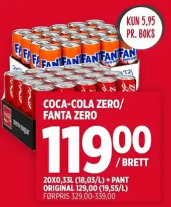 Coca-Cola Zero/Fanta Zero