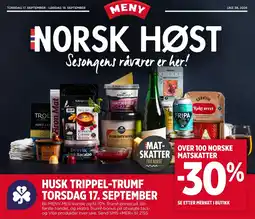 Meny Mat-skatter fra norge tilbud