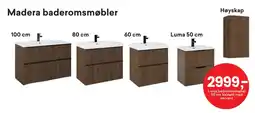 Right Price Tiles Madera baderomsmøbler tilbud