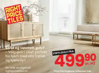 Right Price Tiles Vinyl Herringbone Johannes Oak