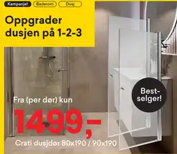 Right Price Tiles Crati dusjdør tilbud