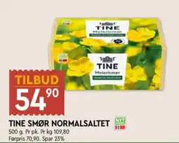 Coop Mega Tine Smør Normalsaltet tilbud