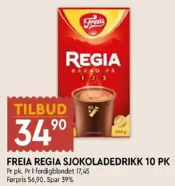 Coop Mega Freia regia sjokoladedrikk tilbud