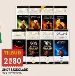 Coop Mega Lindt sjokolade tilbud
