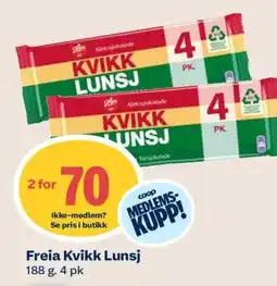 Coop Mega Freia Kvikk Lunsj tilbud