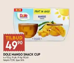 Coop Mega Dole mango snack cup tilbud