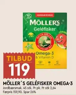 Coop Mega Möller's geléfisker omega-3 tilbud