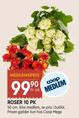 Coop Mega Coop Roser 10 pk tilbud
