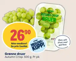 Coop Mega Coop grønne druer tilbud