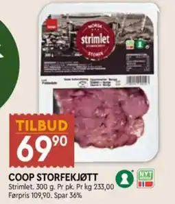 Coop Mega Coop storfe kjøtt tilbud