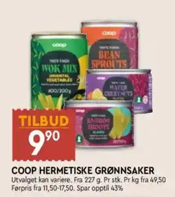 Coop Mega Coop hermetiske grønnsaker tilbud