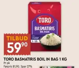 Coop Mega Toro basmatiris tilbud