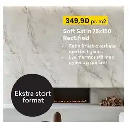 Right Price Tiles Soft Satin 75x150 Rectified tilbud