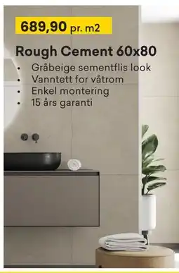Right Price Tiles Rough Cement 60x80 tilbud