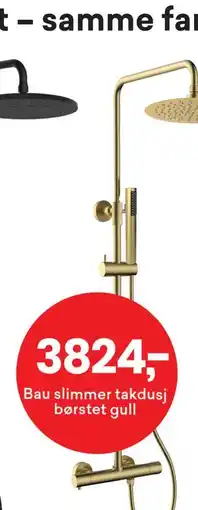 Right Price Tiles Bau slimmer takdusj børstet gull tilbud