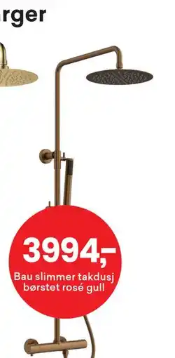 Right Price Tiles Bau slimmer takdusj børstet rosé gull tilbud