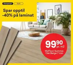 Right Price Tiles MyFloor Summer Oak Beige 7 mm tilbud