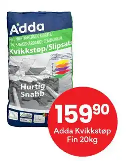 Right Price Tiles Adda Kvikkstøp Fin 20kg tilbud