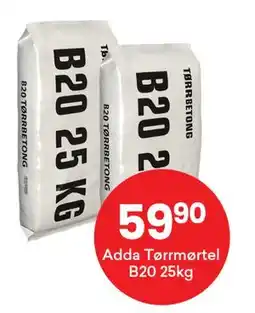 Right Price Tiles Adda Tørrmørtel B20 25kg tilbud