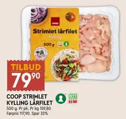 Coop Mega COOP STRIMLET KYLLING LÅRFILET tilbud