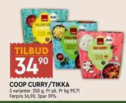 Coop Mega COOP CURRY/TIKKA tilbud