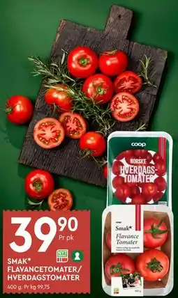 Coop Mega SMAK* FLAVANCETOMATER/ HVERDAGSTOMATER tilbud