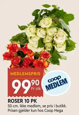 Coop Mega ROSER 10 PK, Medlemspris tilbud