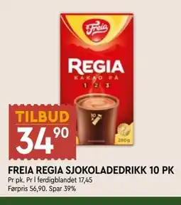 Coop Mega FREIA REGIA SJOKOLADEDRIKK 10 PK tilbud