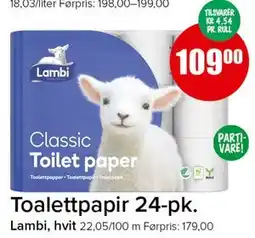 Spar Toalettpapir 24-pk tilbud