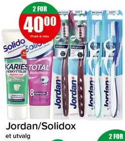 Spar Jordan/Solidox tilbud