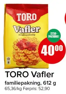 Spar TORO Vafler tilbud