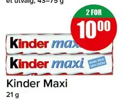 Spar Kinder Maxi tilbud