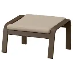 IKEA PoÄng Fotskammel, valnøttmønstret/kelinge beige tilbud