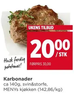 Meny Karbonader tilbud