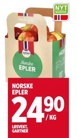 Meny NORSKE EPLER tilbud