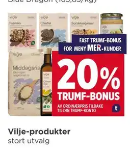 Meny Vilje-produkter tilbud