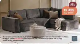 Møbelringen North Living Maemo hjørnesovesofa tilbud
