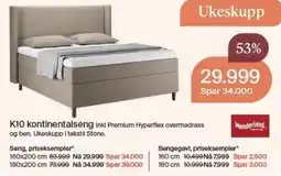 Møbelringen Wonderland K10 kontinentalseng tilbud