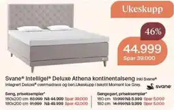Møbelringen Svane® Intelligel® Deluxe Athena kontinentalseng tilbud