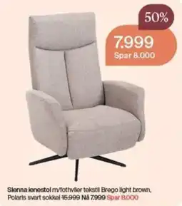 Møbelringen Sienna lenestol tilbud