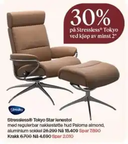 Møbelringen Stressless Tokyo Star lenestol tilbud