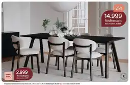 Møbelringen Vennekrets Clapperton spisebord brunoljet heltre elk tilbud
