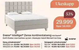 Møbelringen Svane Intelligel Zense kontinentalseng tilbud