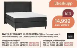 Møbelringen North Beds Kvitfjell Premium kontinentalseng tilbud