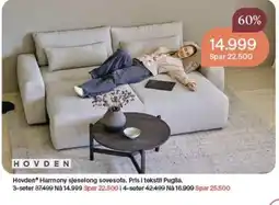 Møbelringen Hovden Harmony sjeselong sovesofa tilbud