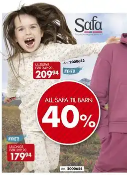 Sparkjøp ALL SAFA TIL BARN tilbud