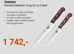 Kitch'n Victorinox knivsett kokkekniv 15 og 22 cm 2 deler tilbud